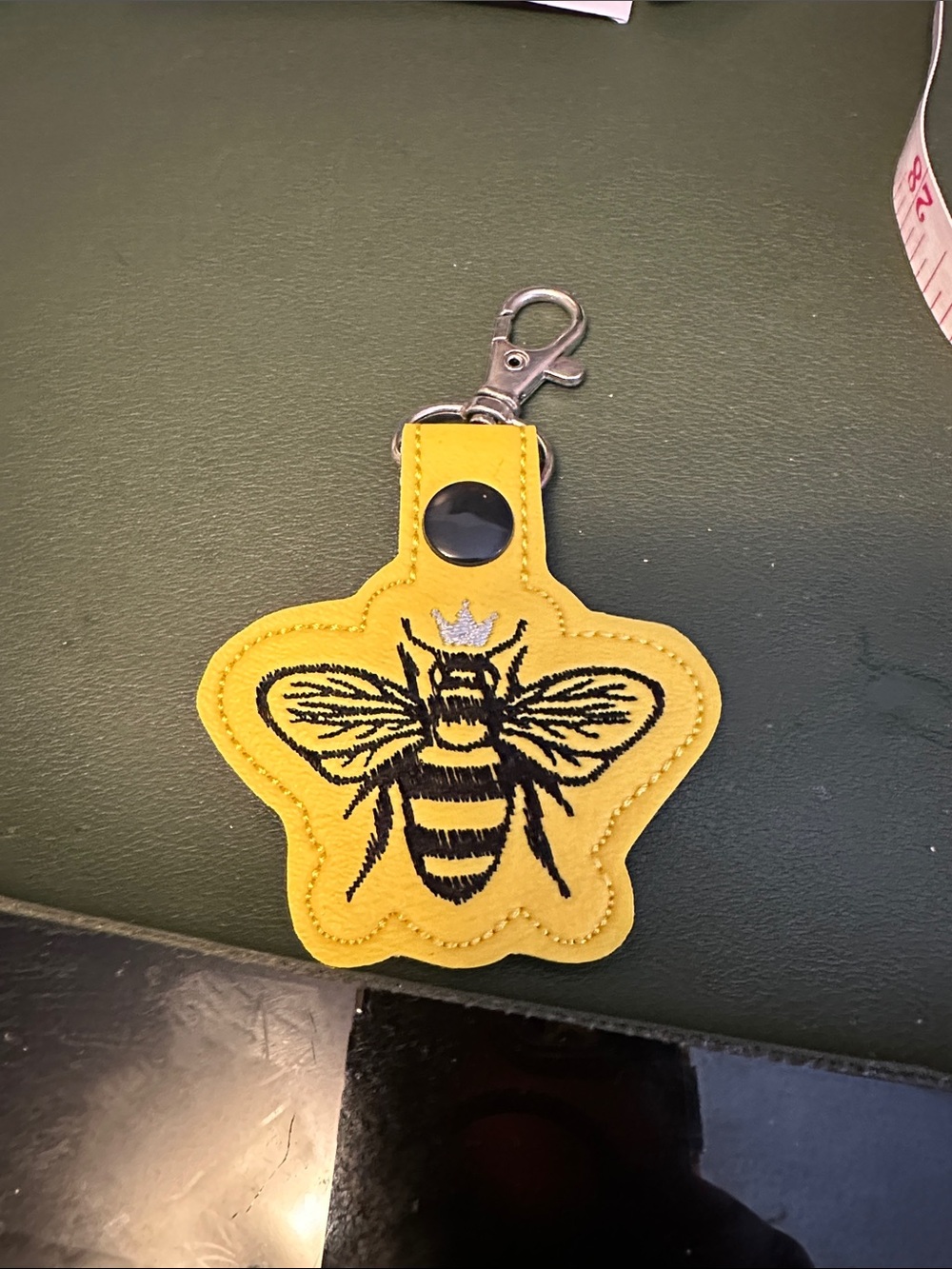 Bee bag tag or for keychain
